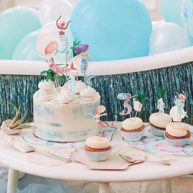 Toppers para tortas Sirenas Meri Meri