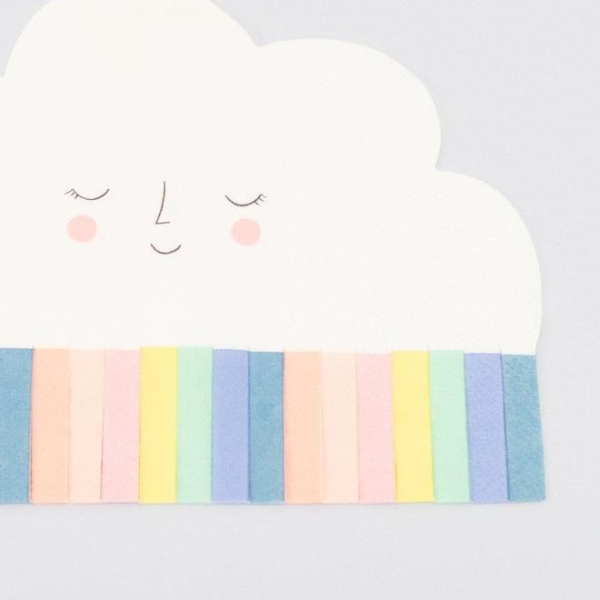 Servilletas nube pastel con tiritas Meri Meri