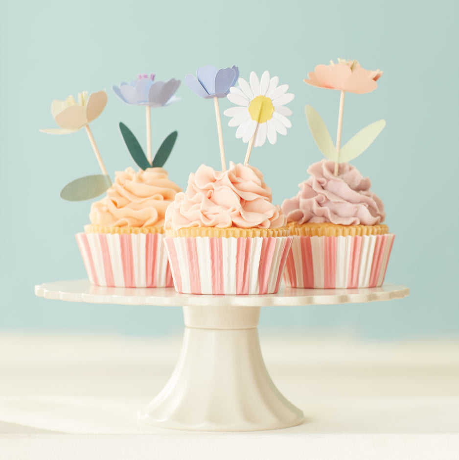 Kit para cupcakes Jardín de flores Meri Meri