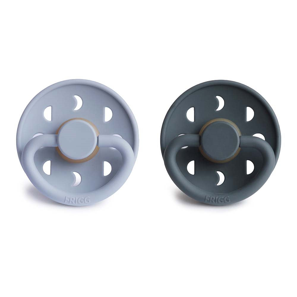 Pack de 2 Chupetes Frigg Moon Phase Powder Blue/Slate Talla 2 (6-18 meses)