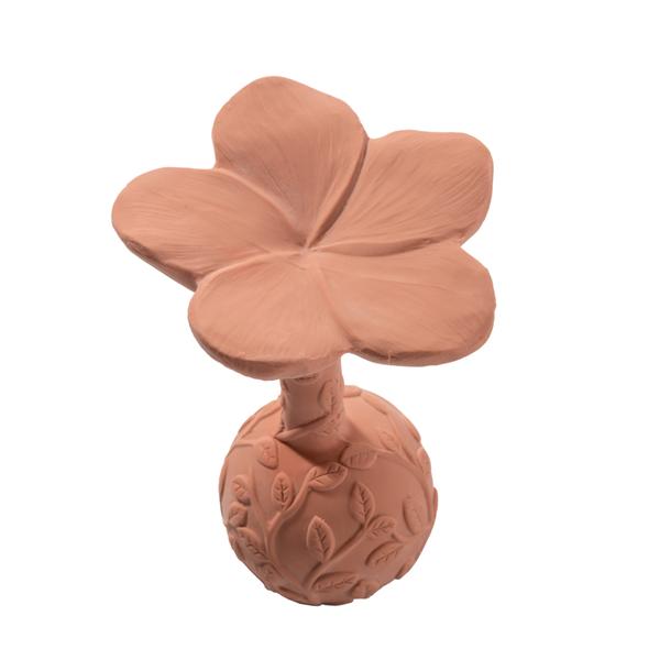 Sonajero Mordedor Rose Plumeria Rosa Natruba