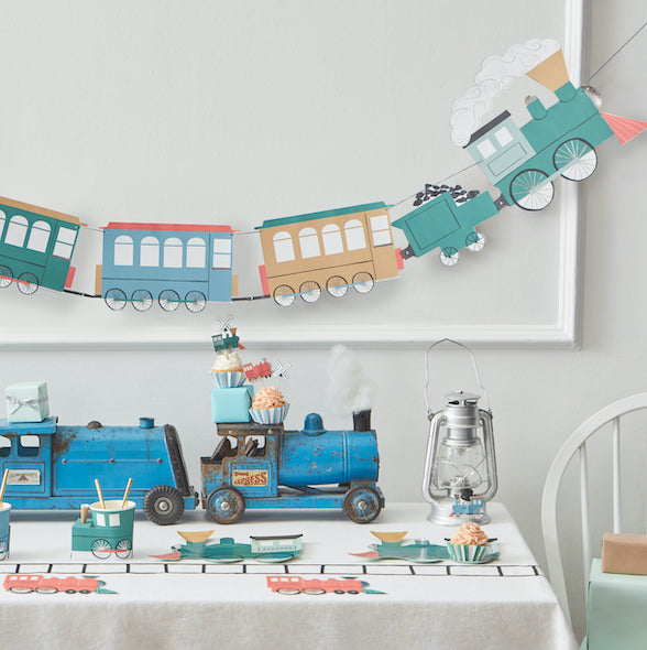 Kit para cupcakes Trenes Meri Meri