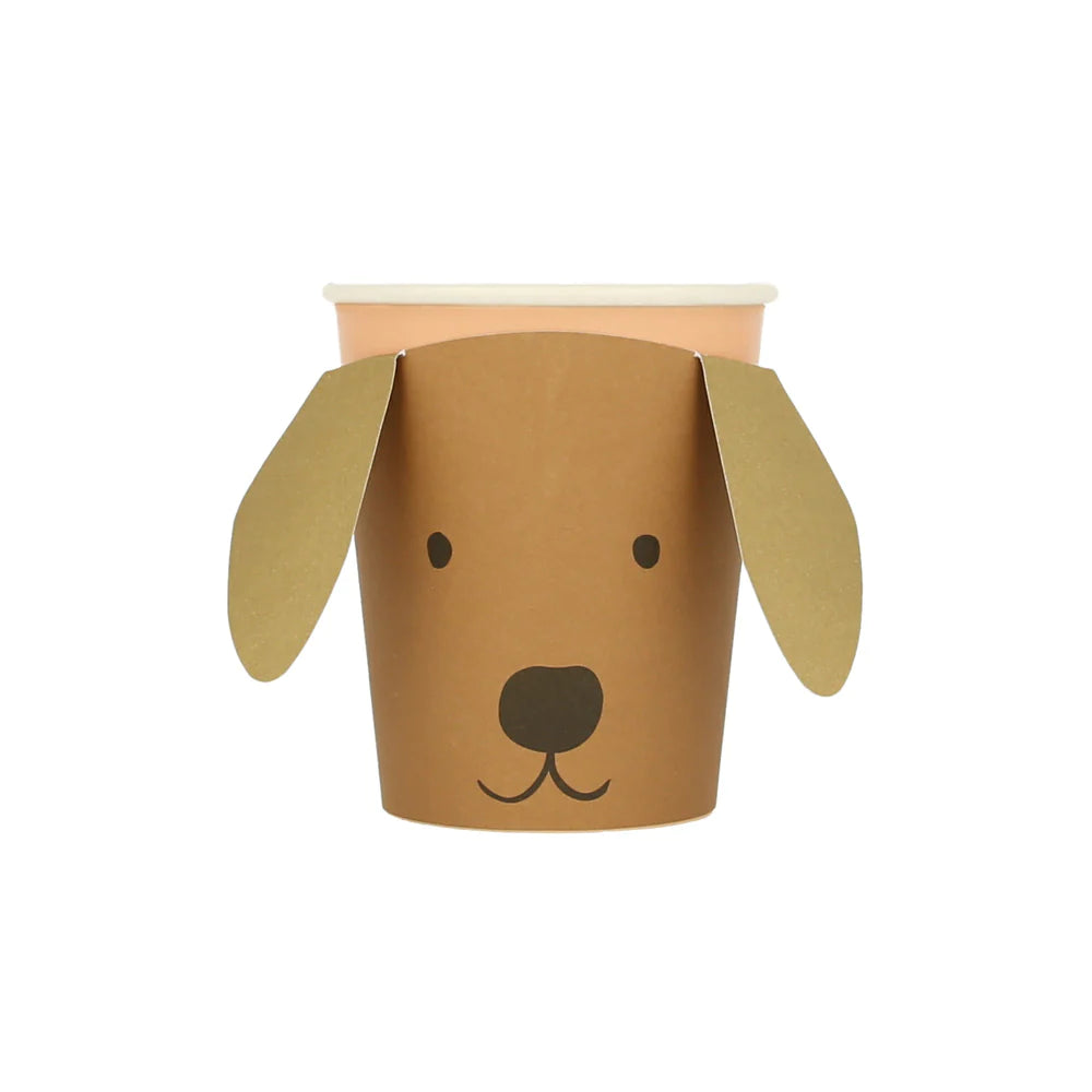 Vasos con funda de cachorros Meri Meri