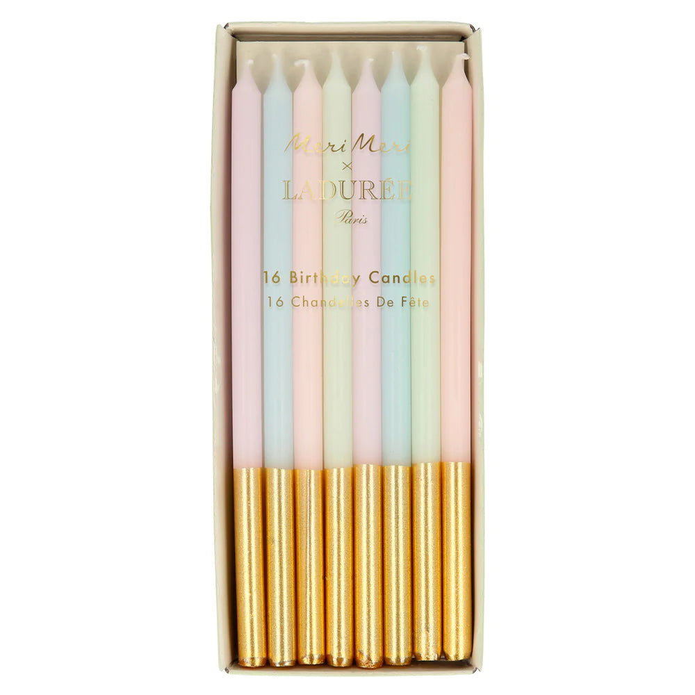 Velas largas con dorado Ladurée Paris Meri Meri