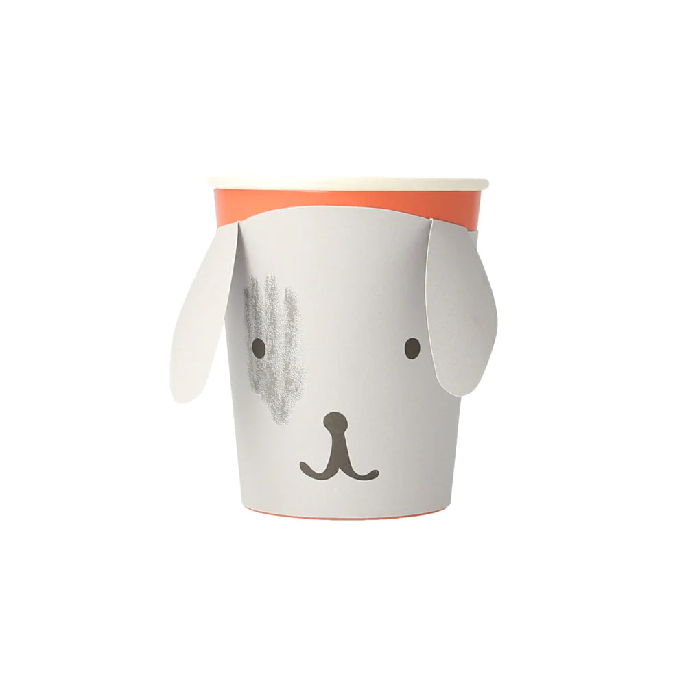 Vasos con funda de cachorros Meri Meri