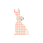 Servilletas con forma de conejo cuadrillé (4 colores) Meri Meri