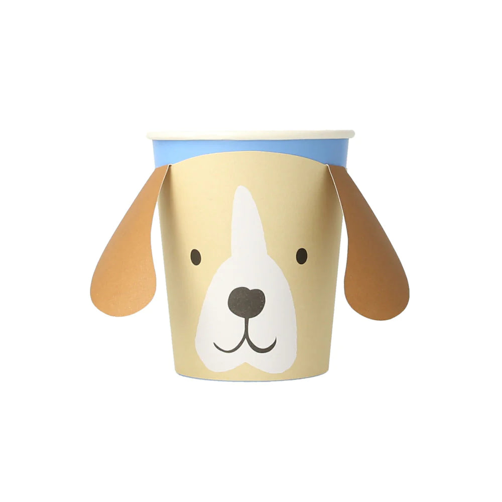 Vasos con funda de cachorros Meri Meri
