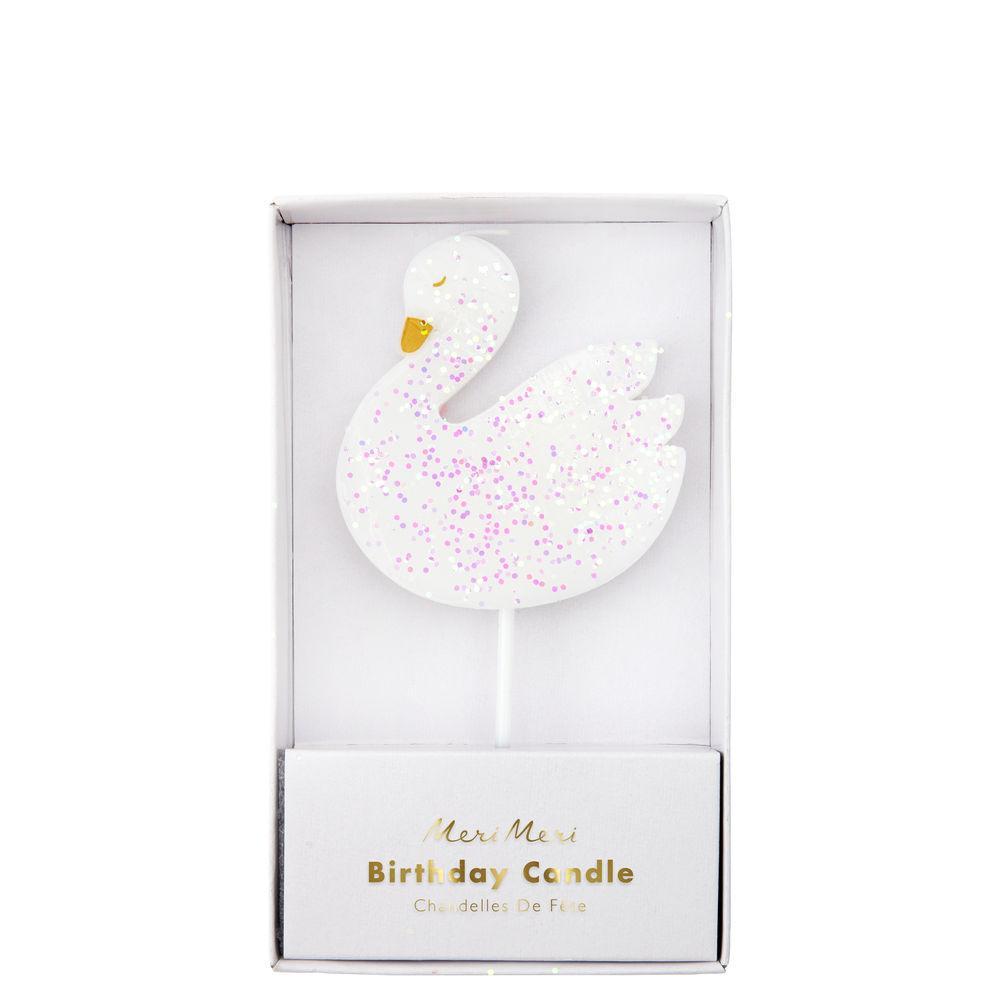 Vela con forma de cisne Meri Meri