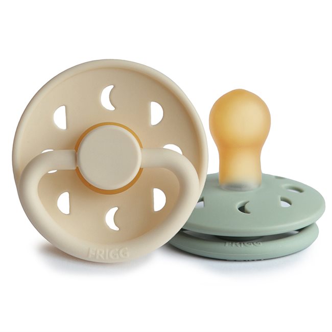 Pack de 2 Chupetes Frigg Moon Phase Cream/Sage Talla 1 (0-6 meses)